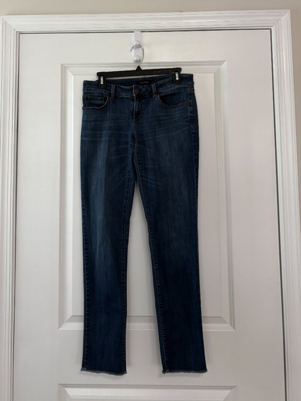 Ann Taylor The Slim Boyfriend Blue Medium Wash Jean Pants Size 4